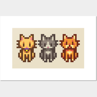 Pixel Cats Posters and Art